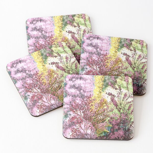 Item preview, Colorful summer garden watercolor painting  designed and sold by GittaG74.