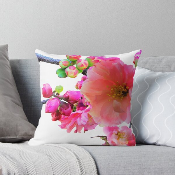 Item preview, Naturally Pink Blooming Branches - White Behind Pink designed and sold by CheckOutOz.
