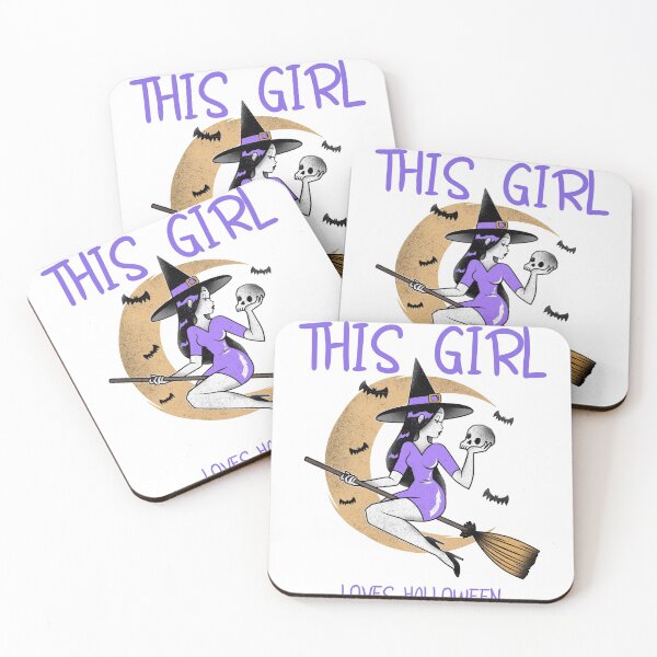Item preview, This Girl Loves Halloween  designed and sold by issam-hussein.