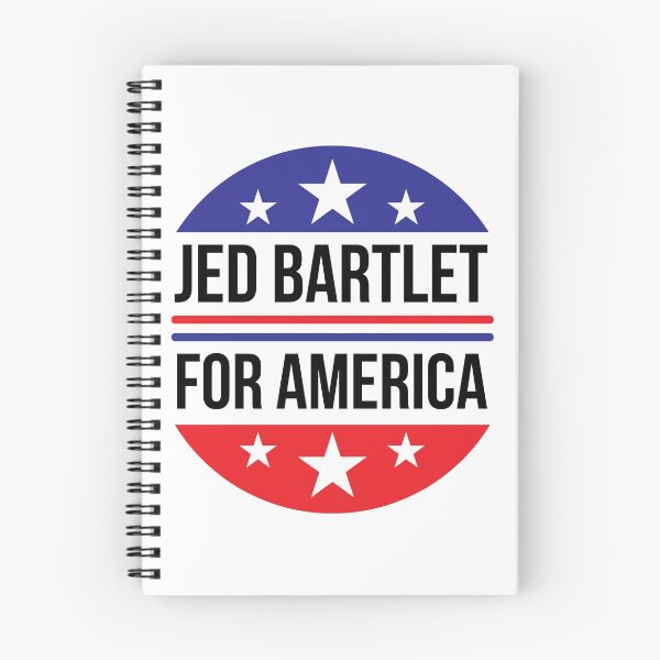 Aperçu de l'œuvre Réélire Jed Bartlet - Cercle créée et vendue par PsychicCatStore.