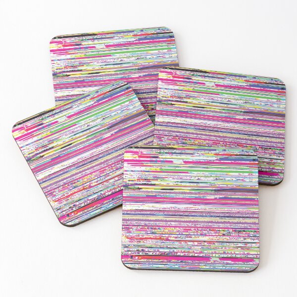 Item preview, mega glitch with pink cyberpunk stripes designed and sold by frauenbrauen.