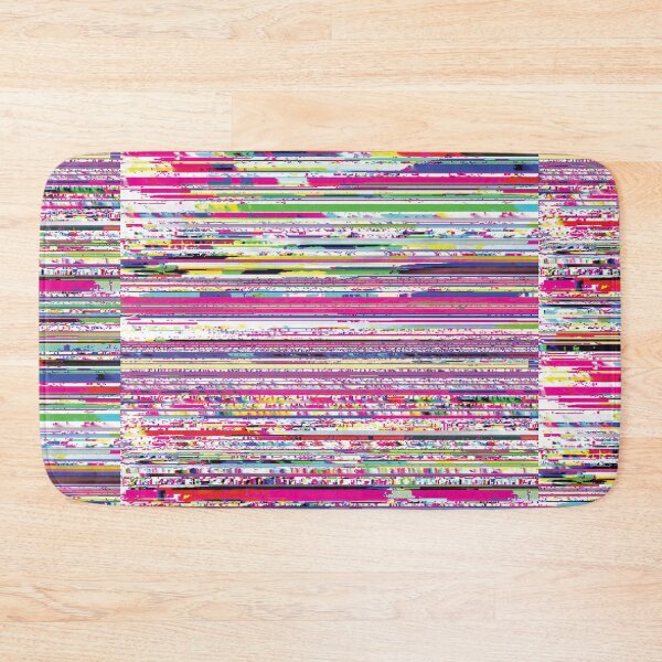 Item preview, mega glitch with pink cyberpunk stripes designed and sold by frauenbrauen.