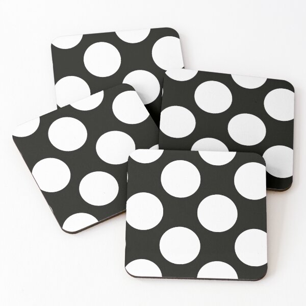 Item preview, Black White Dots Pattern designed and sold by LifestylePrints.