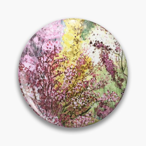 Item preview, Colorful summer garden watercolor painting  designed and sold by GittaG74.