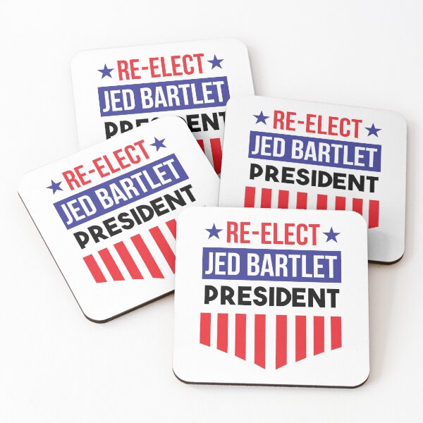 Artikelvorschau, Wiederwahl von Jed Bartlet - Schild und Sterne entworfen und verkauft von PsychicCatStore.