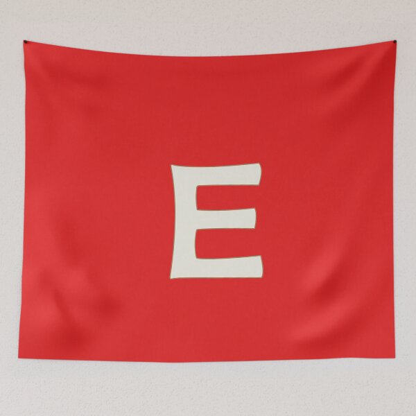 Item preview, letter e white designed and sold by ZiphGames.
