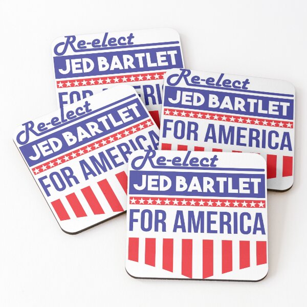 Item preview, Re-Elect  Jed Bartlet - Shield designed and sold by PsychicCatStore.