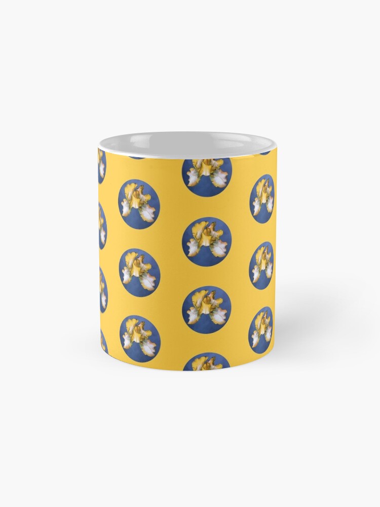 Alternate view of Rainbow Iris - Blue Circle Mug