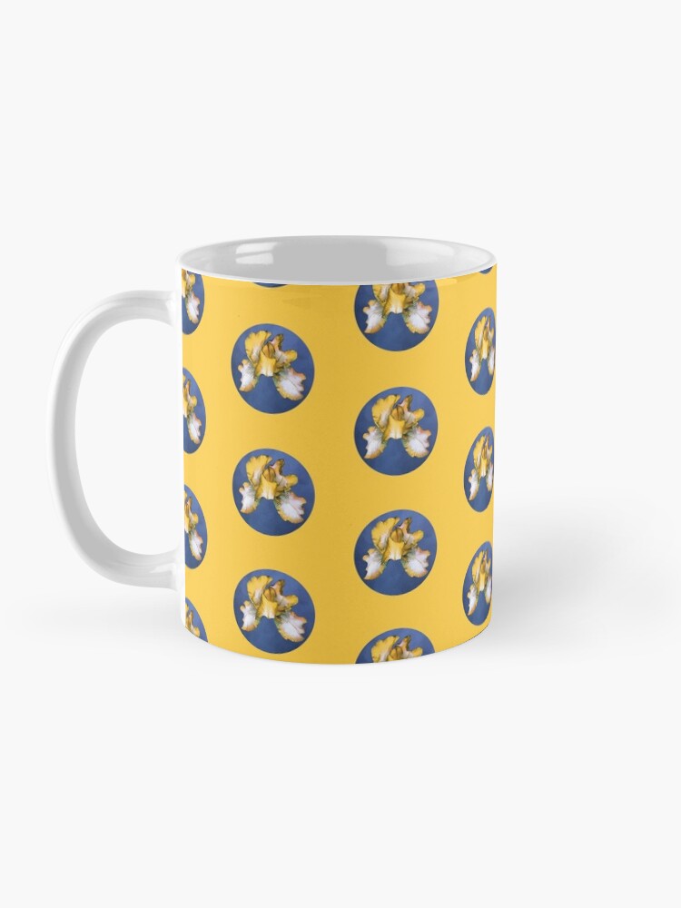 Alternate view of Rainbow Iris - Blue Circle Mug