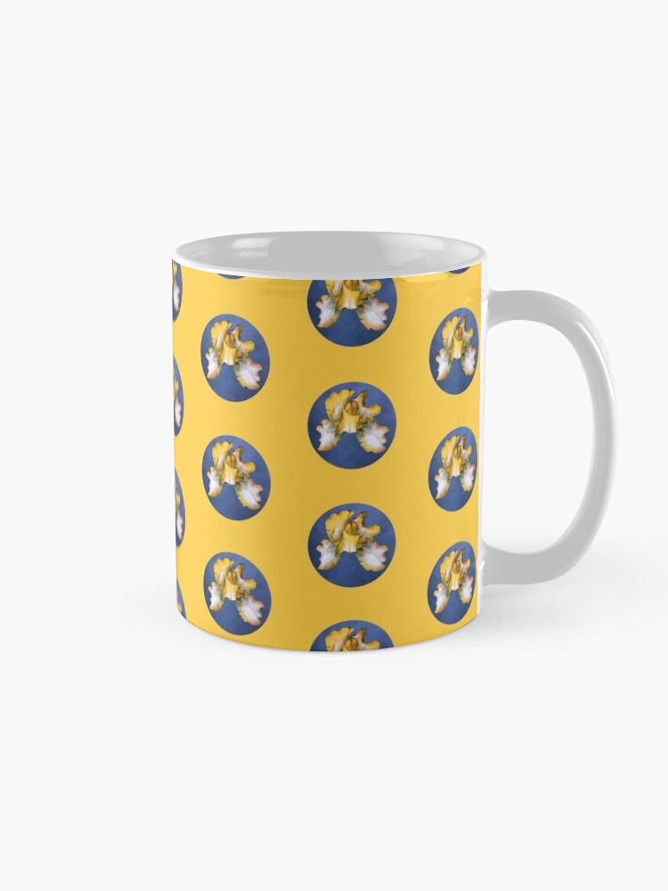 Alternate view of Rainbow Iris - Blue Circle Mug