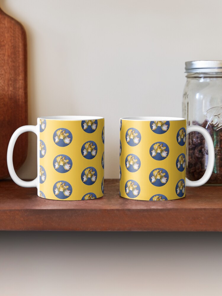 Alternate view of Rainbow Iris - Blue Circle Mug