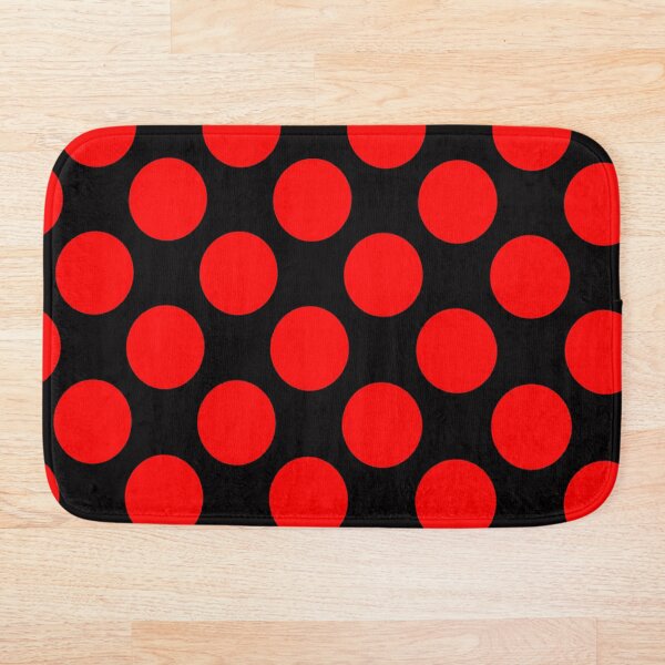 Item preview, Black Red Dots Pattern designed and sold by LifestylePrints.