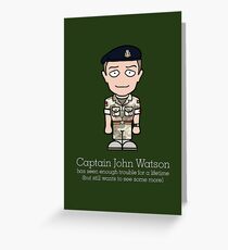 Captain John Watson (card) Greeting Card