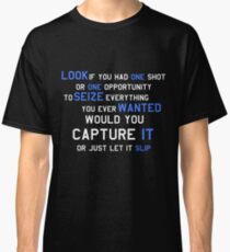 EMINEM MOTIVATIONNAL SHIRT WHITE&BLUE Classic T-Shirt