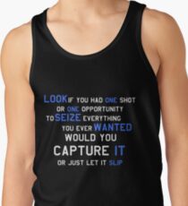 EMINEM MOTIVATIONNAL SHIRT WHITE&BLUE Tank Top