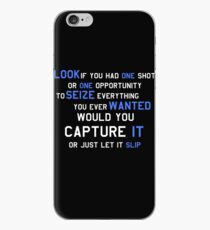 EMINEM MOTIVATIONNAL SHIRT WHITE&BLUE iPhone Case