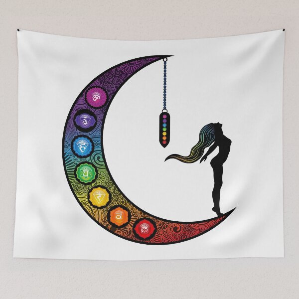 Item preview, Crescent Moon Chakra Art - 45 WBG designed and sold by chakraplaza.