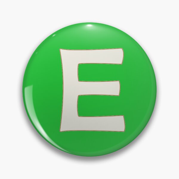 Item preview, letter e white designed and sold by ZiphGames.