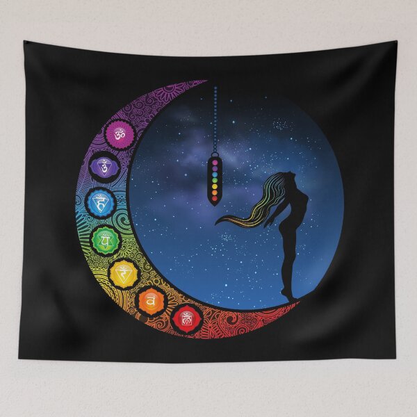 Item preview, Crescent Moon Chakra Art - 45 Universe designed and sold by chakraplaza.
