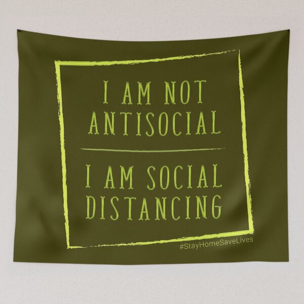 Item preview, I Am Not Antisocial I am Social Distancing designed and sold by aventi24.