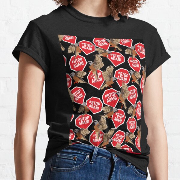 #StopAdani, Save the Black Throated Finch Classic T-Shirt