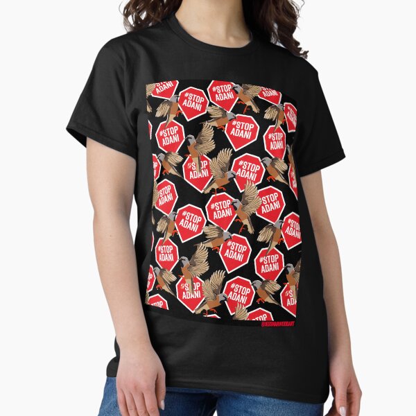 #StopAdani, Save the Black Throated Finch Classic T-Shirt