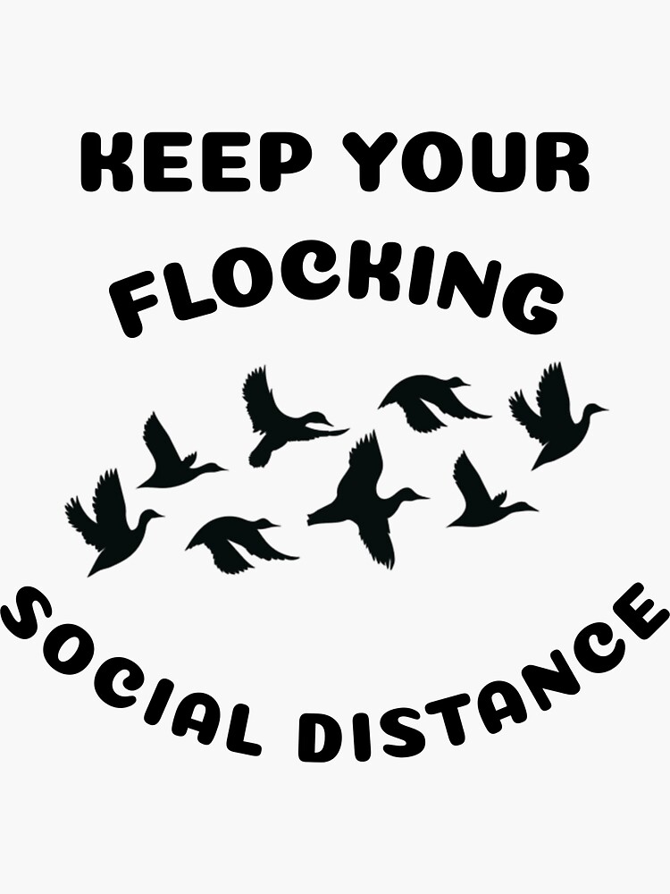 "What the Flock do you Mean" Sticker by TeeMmmPee Redbubble