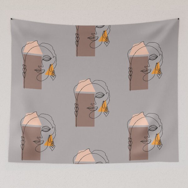Item preview, Female face line art designed and sold by Ola Alquzweeni.