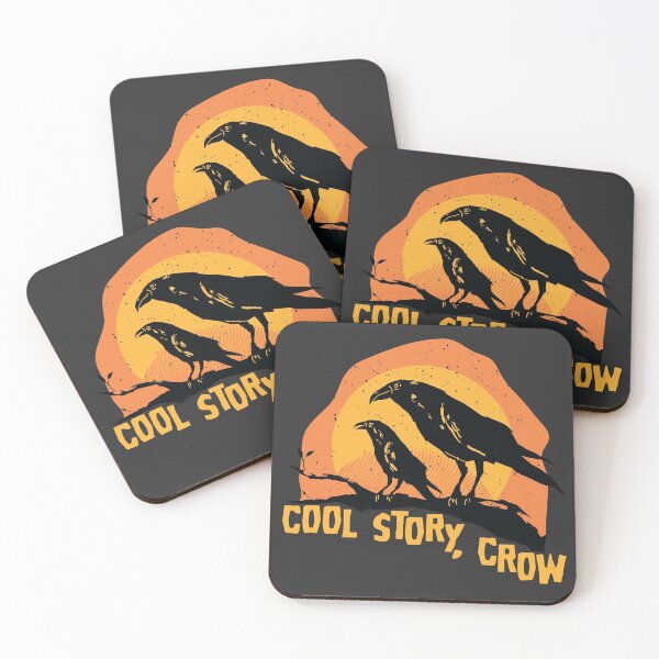 Item preview, Cool Story, Crow | Funny Halloween Pun designed and sold by SLAG-Creative.