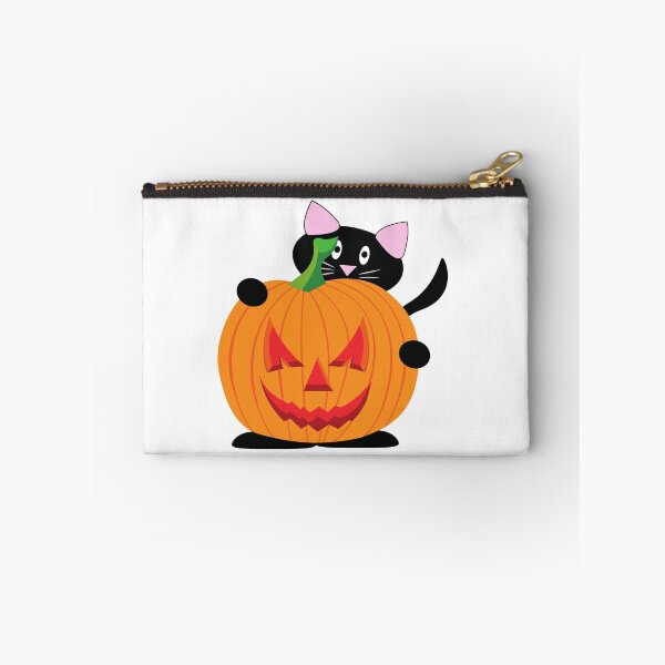 Item preview, Cute Halloween Black Cat With Pumkin designed and sold by SAVWIS.