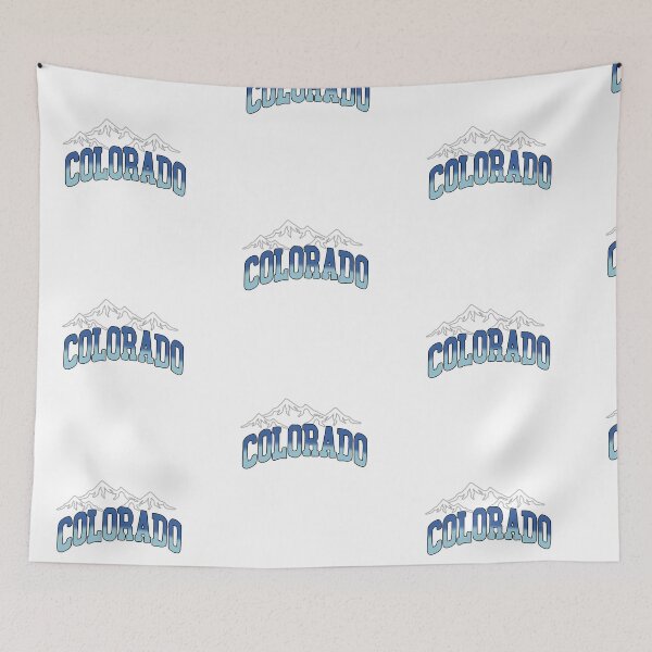 Item preview, Colorado with mountains blue designed and sold by Christiana Nicole.