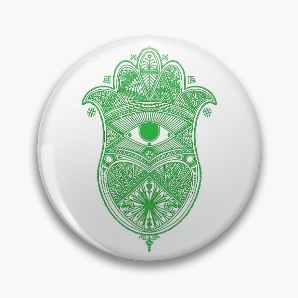 Item preview, Pistachio Khamsa for protection from the evil eye designed and sold by Kenzi Henna Designs.