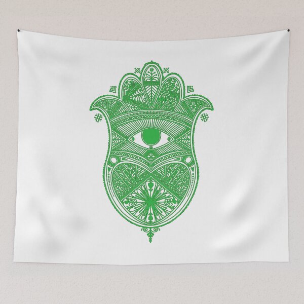 Item preview, Pistachio Khamsa for protection from the evil eye designed and sold by Kenzi Henna Designs.
