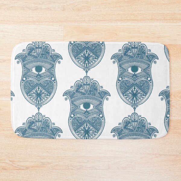 Item preview, Teal Khamsa for protection from the evil eye designed and sold by Kenzi Henna Designs.