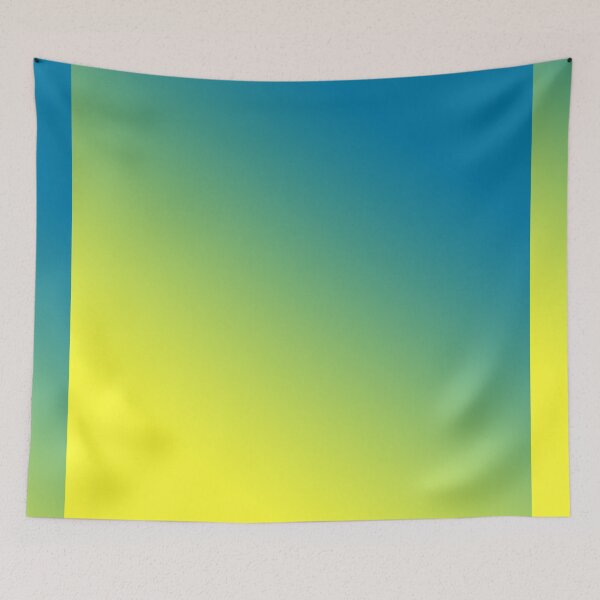 Item preview, GRADIENT OMBRE CERULEAN BLUE AND DAFFODIL YELLOW - 100 OMBRES ON OZCUSHIONS designed and sold by ozcushions.