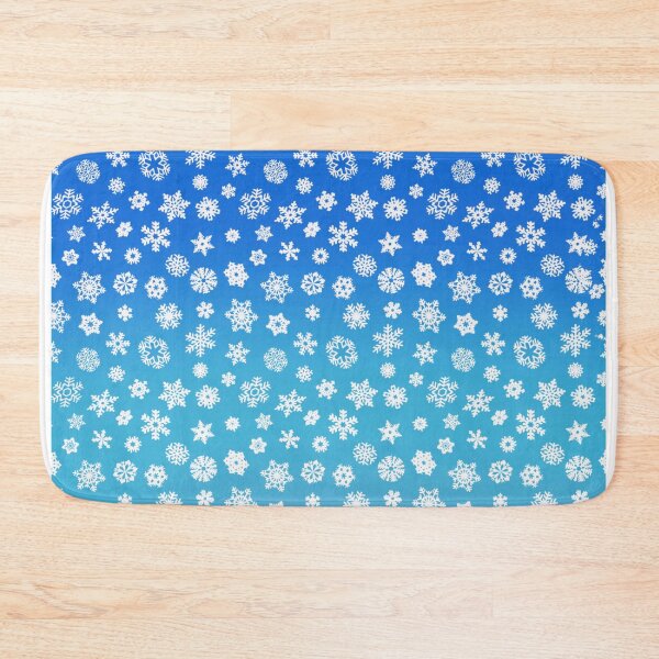 Item preview, Falling snowflakes on a blue ombre color fade background designed and sold by Something Arty.