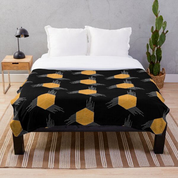 Item preview, Orange Geometric Cube/Hexagon designed and sold by Astral Prints.