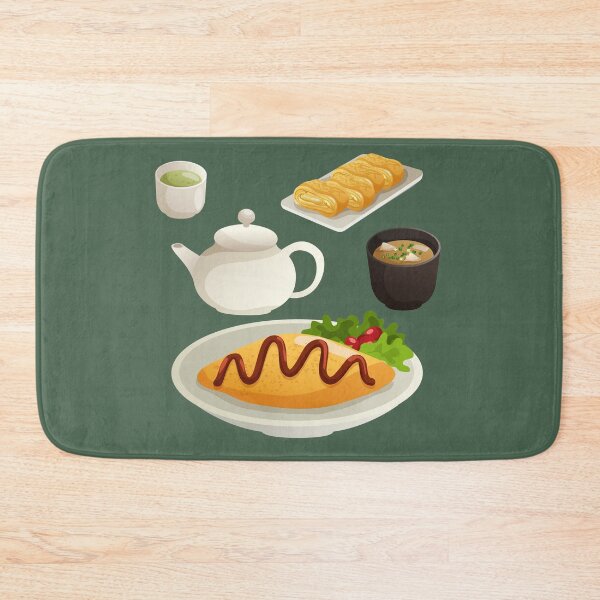 Item preview, Japanese Omurice Rice Omelet with Miso Soup,  Tamagoyaki and Sencha designed and sold by Alicia Chee.