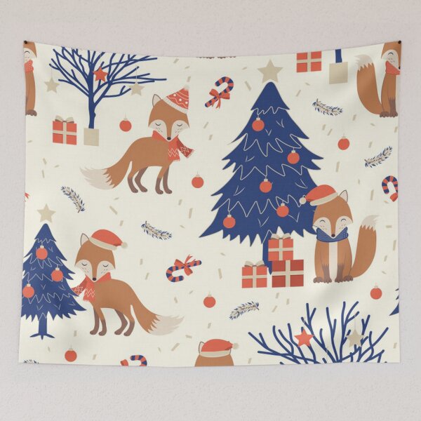 Item preview, Cute Christmas Fox designed and sold by pugmom4.