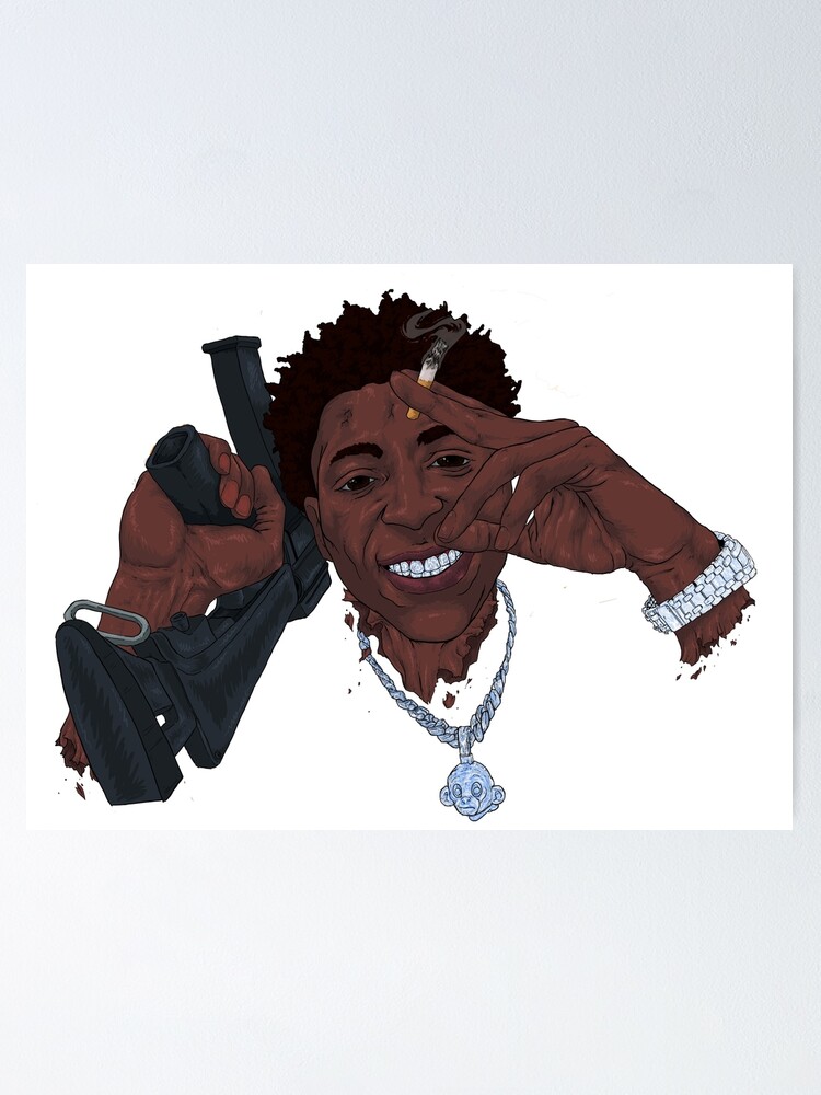 Nba Youngboy Poster By Tristankbart Redbubble