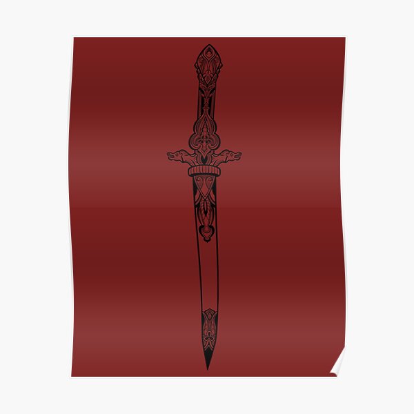 Short Sword Posters Redbubble - roblox shadow master katana