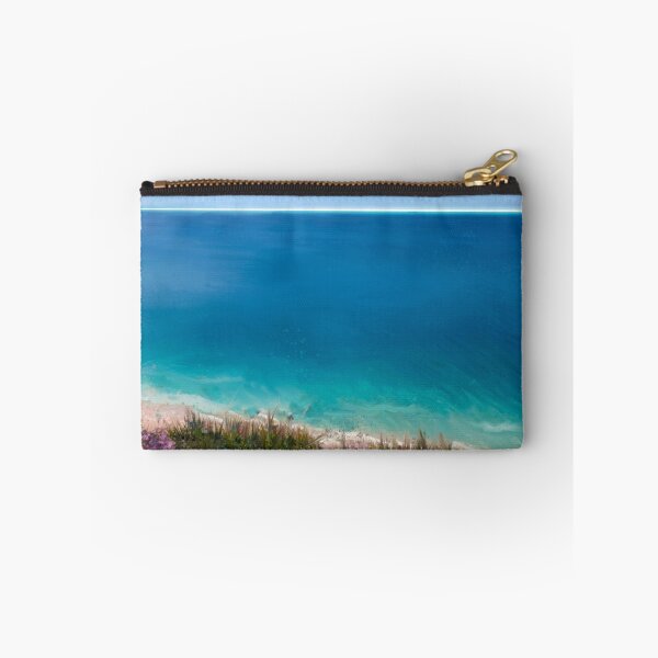 Item preview, Sea pinks overlooking tropical beach, Cornwall designed and sold by Something Arty.
