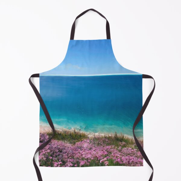 Item preview, Sea pinks overlooking tropical beach, Cornwall designed and sold by Something Arty.