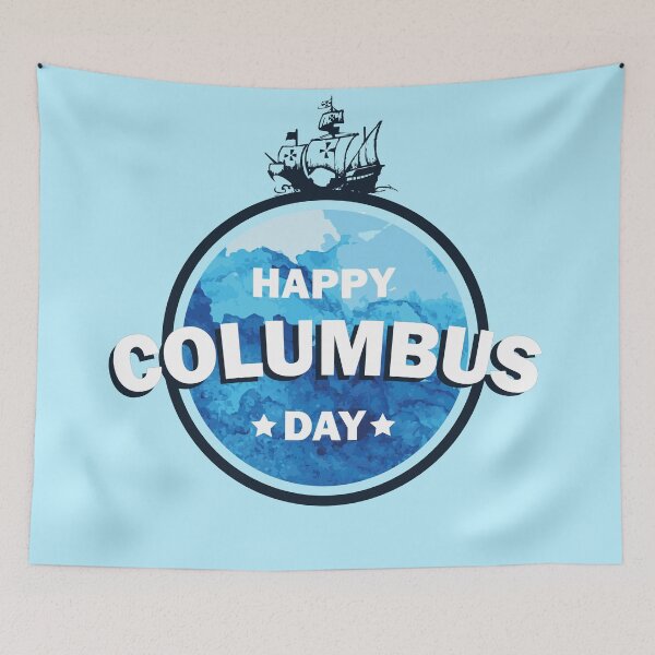 Item preview, Columbus expedition ship around the world - Happy Columbus Day designed and sold by thewishdesigns.