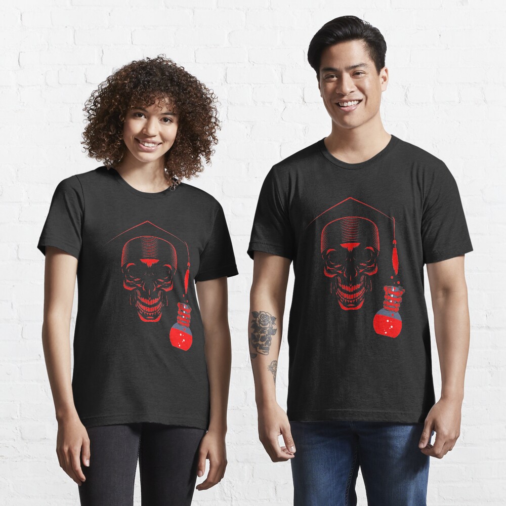 Educated ghost or Skull with science degree Essential T-Shirt
