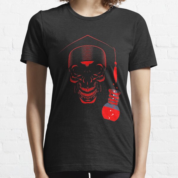 Educated ghost or Skull with science degree Essential T-Shirt
