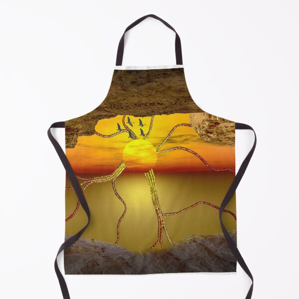 Item preview, Sunset view from a cave with beaded sunrays designed and sold by NeuroBead.