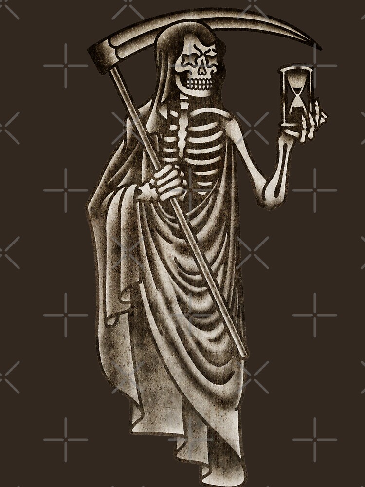 Thumbnail 7 of 7, Essential T-Shirt, Salty-Dog2 American Traditional Grim Reaper designed and sold by Salty-Dog2.