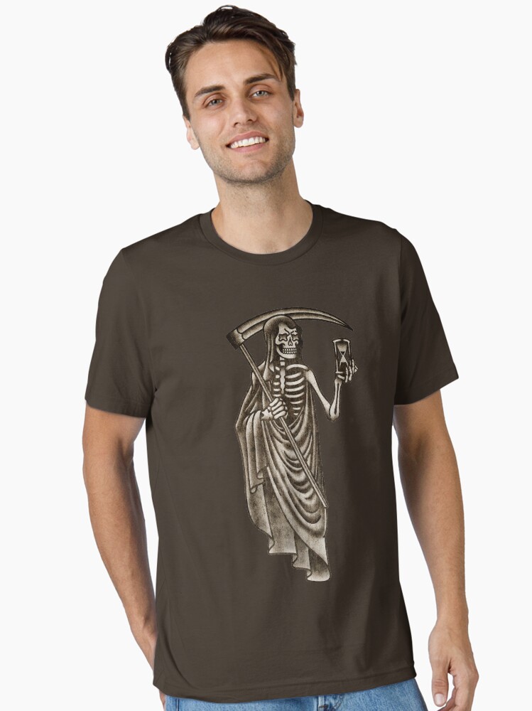 Thumbnail 1 of 7, Essential T-Shirt, Salty-Dog2 American Traditional Grim Reaper designed and sold by Salty-Dog2.