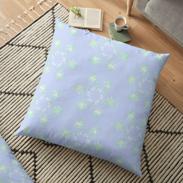 Sapphire Leafy Sea Dragon Floor Pillow